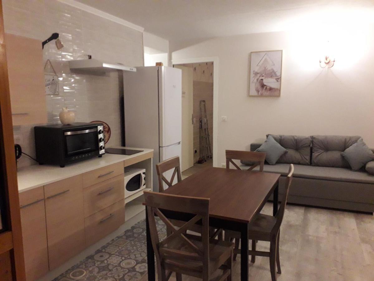 Enclos savoyard Appartement meublé 1chambre 1 canapé lits 3personnes Grand-Aigueblanche Esterno foto